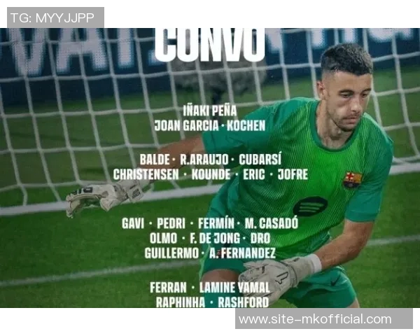 巴萨西超杯大名单公布莱万亚马尔拉什福德在列阿劳霍强势回归